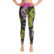 Activewear Athleisure Yoga Leggings similar to athleisure yoga leggings by Lululemon Athletica, Fabletics, Sweaty Betty, Under Armour, Nike, Nordstrom and Adidas for yoga, fitness, Pilates, workouts in moisture-wicking fabric, high fashion prints and bright colors for hiking, camping, surfing, running, swimming, snorkeling, and other outdoor activities as well as lounging, meditation, stretching and relaxing, all for the city girl