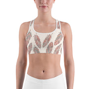 Falling Feathers Sports Bra