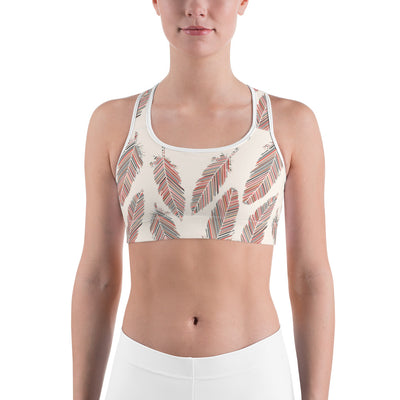 Falling Feathers Sports Bra