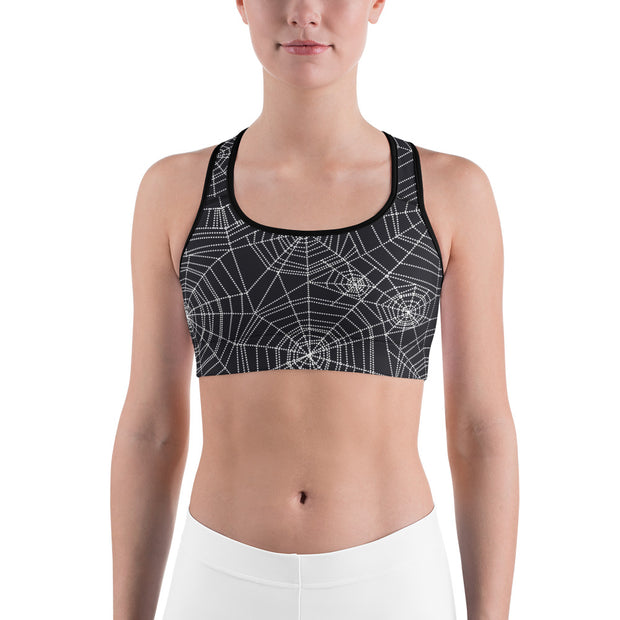 "Wondrous Webs" Fitness Bra