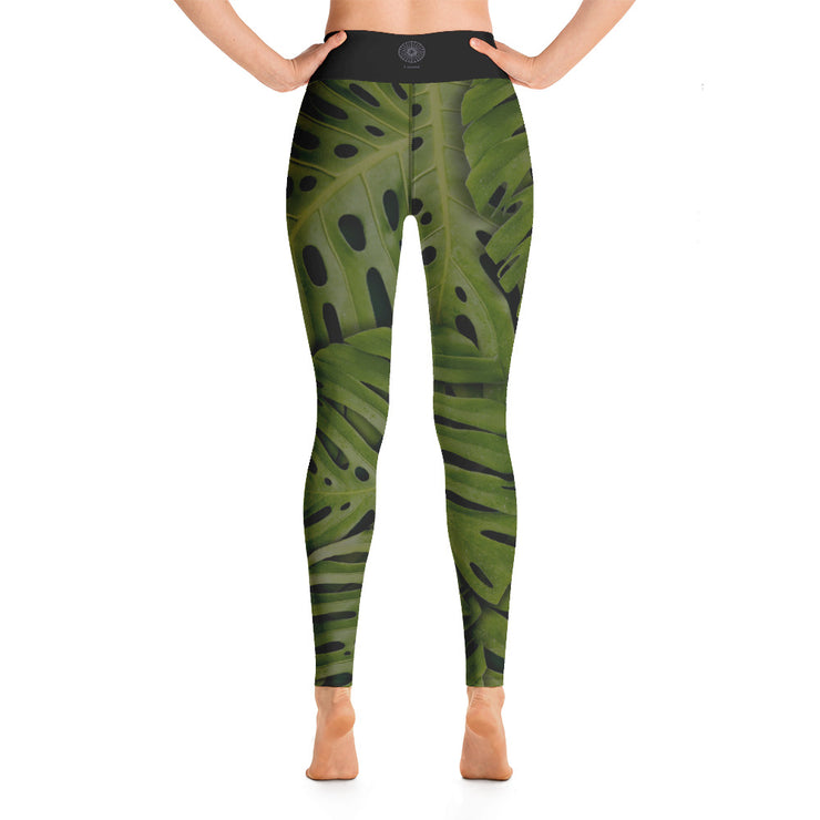 Peeping Palm Yoga Leggings