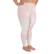 Pink Powder Puff Plus Size Leggings