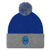 "Sugar Skull" Pom-Pom Knit Hat