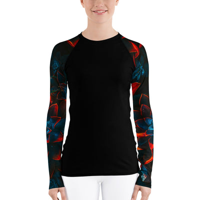 "Crimson Love" Land & Sea Fitness Top