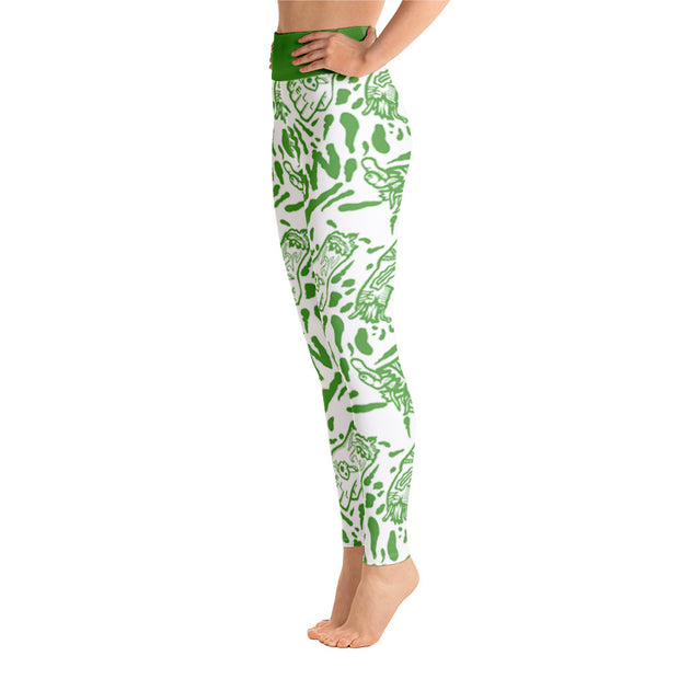 Activewear Athleisure Yoga Leggings similar to athleisure yoga leggings by Lululemon Athletica, Fabletics, Sweaty Betty, Under Armour, Nike, Nordstrom and Adidas for yoga, fitness, Pilates, workouts in moisture-wicking fabric, high fashion prints and bright colors for hiking, camping, surfing, running, swimming, snorkeling, and other outdoor activities as well as lounging, meditation, stretching and relaxing, all for the city girl