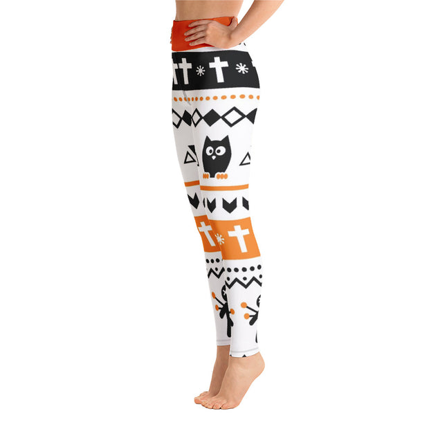 Activewear Athleisure Yoga Leggings similar to athleisure yoga leggings by Lululemon Athletica, Fabletics, Sweaty Betty, Under Armour, Nike, Nordstrom and Adidas for yoga, fitness, Pilates, workouts in moisture-wicking fabric, high fashion prints and bright colors for hiking, camping, surfing, running, swimming, snorkeling, and other outdoor activities as well as lounging, meditation, stretching and relaxing, all for the city girl