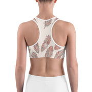 Falling Feathers Sports Bra