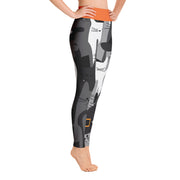 Activewear Athleisure Yoga Leggings similar to athleisure yoga leggings by Lululemon Athletica, Fabletics, Sweaty Betty, Under Armour, Nike and Adidas for yoga, fitness, Pilates, workouts in moisture-wicking fabric, high fashion prints and bright colors for hiking, camping, surfing, running, swimming, snorkeling, and other outdoor activities as well as lounging, meditation, stretching and relaxing, all for the city girl