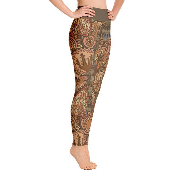 Activewear Athleisure Yoga Leggings similar to athleisure yoga leggings by Lululemon Athletica, Fabletics, Sweaty Betty, Under Armour, Nike and Adidas for yoga, fitness, Pilates, workouts in moisture-wicking fabric, high fashion prints and bright colors for hiking, camping, surfing, running, swimming, snorkeling, and other outdoor activities as well as lounging, meditation, stretching and relaxing, all for the city girl