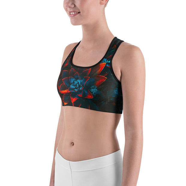 "Crimson Love" Unpadded Fitness Bra