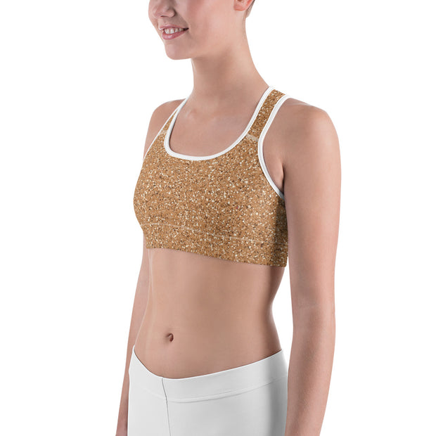 "Desert Gold" Unpadded Fitness Bra