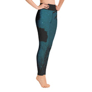 Activewear Athleisure Yoga Leggings similar to athleisure yoga leggings by Lululemon Athletica, Fabletics, Sweaty Betty, Under Armour, Nike and Adidas for yoga, fitness, Pilates, workouts in moisture-wicking fabric, high fashion prints and bright colors for hiking, camping, surfing, running, swimming, snorkeling, and other outdoor activities as well as lounging, meditation, stretching and relaxing, all for the city girl