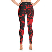 Activewear Athleisure Yoga Leggings similar to athleisure yoga leggings by Lululemon Athletica, Fabletics, Sweaty Betty, Under Armour, Nike and Adidas for yoga, fitness, Pilates, workouts in moisture-wicking fabric, high fashion prints and bright colors for hiking, camping, surfing, running, swimming, snorkeling, and other outdoor activities as well as lounging, meditation, stretching and relaxing, all for the city girl