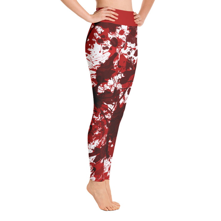 Activewear Athleisure Yoga Leggings similar to athleisure yoga leggings by Lululemon Athletica, Fabletics, Sweaty Betty, Under Armour, Nike, Nordstrom and Adidas for yoga, fitness, Pilates, workouts in moisture-wicking fabric, high fashion prints and bright colors for hiking, camping, surfing, running, swimming, snorkeling, and other outdoor activities as well as lounging, meditation, stretching and relaxing, all for the city girl