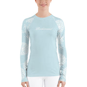 Powder Blue Puff Bridesmaid Fitness Top