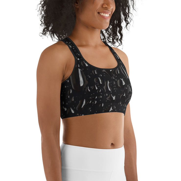 Jet Black Sports Bra