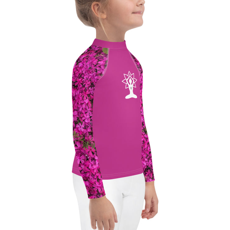 "Jane Fell In the Flower Garden....Again" Little Lady Fitness Rash Guard Top