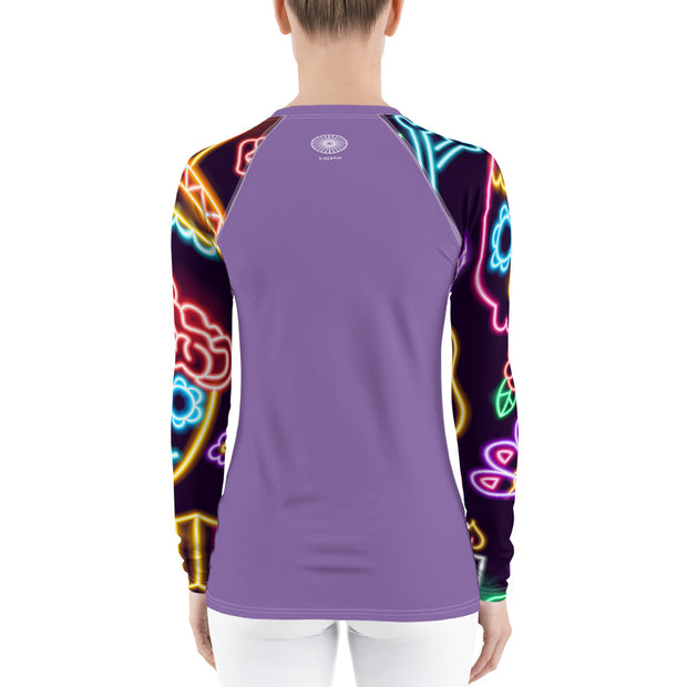 "Viva" Land & Sea Fitness Top in Lavender