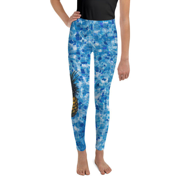 "Who Threw the Pineapple In the Pool?" Young Lady Leggings