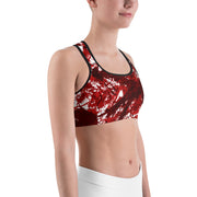 "Scarlet Stain" Fitness Bra