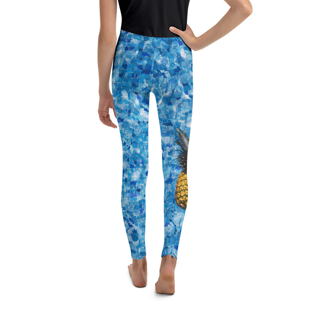 "Who Threw the Pineapple In the Pool?" Young Lady Leggings