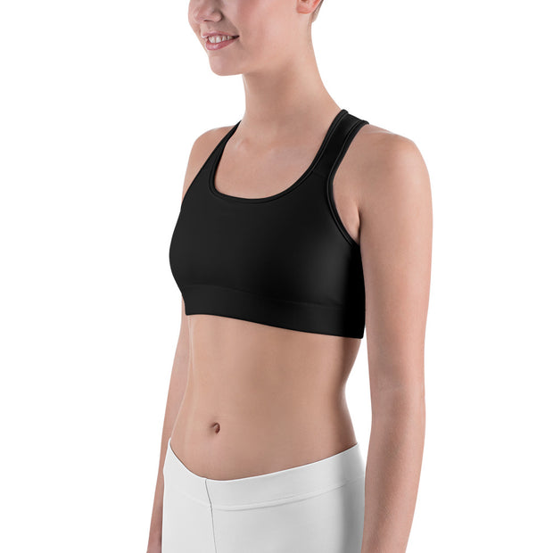 LSB Unpadded Fitness Bra in Jet Black