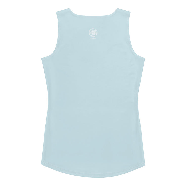 Powder Blue Puff Bridesmaid Tank Top