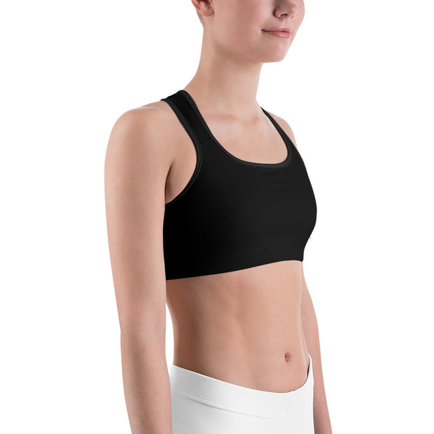 LSB Unpadded Fitness Bra in Jet Black