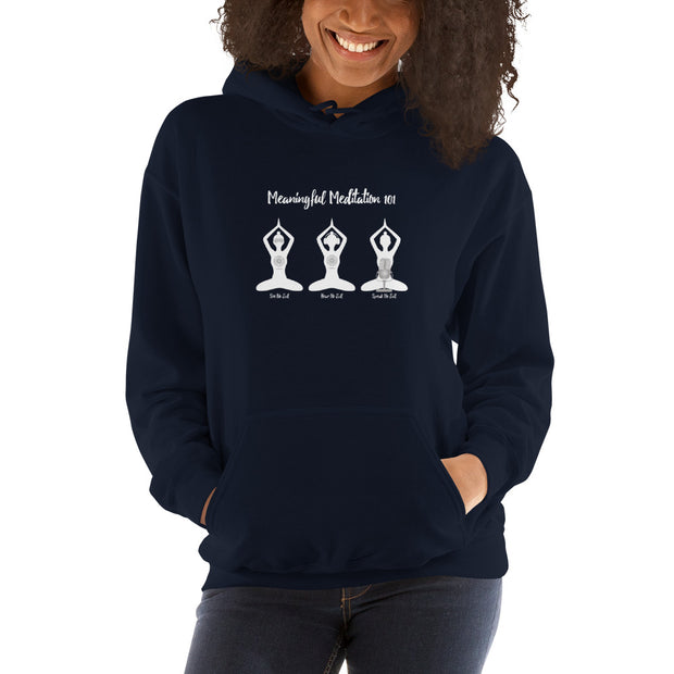 Meditation 101 Hoodie Sweatshirt (multiple color options)