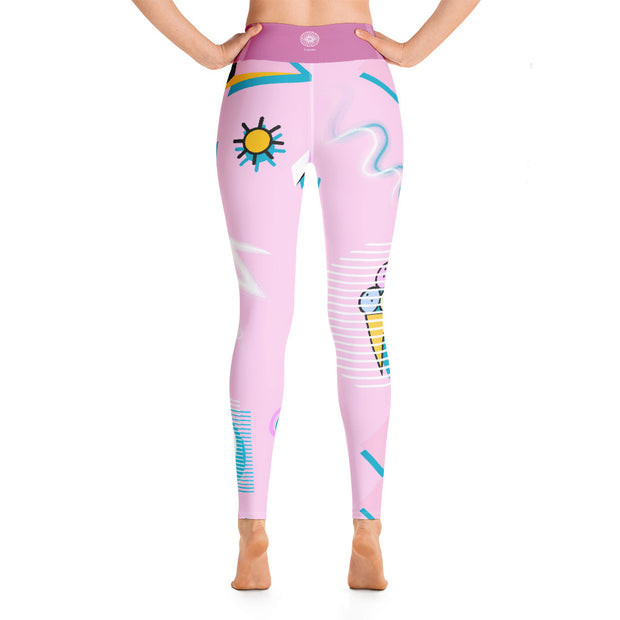 Pretty In Pink Yoga Leggings