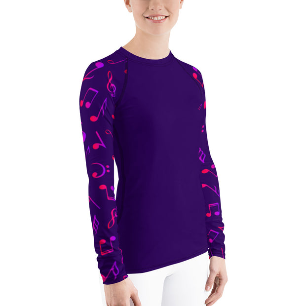 Purple Rhapsody Fitness Top