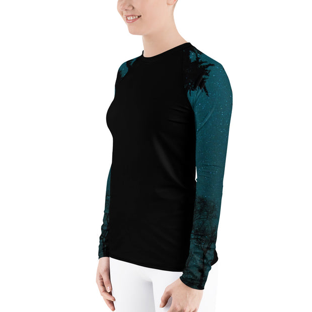 "Forest Night Sky" Land & Sea Fitness Top