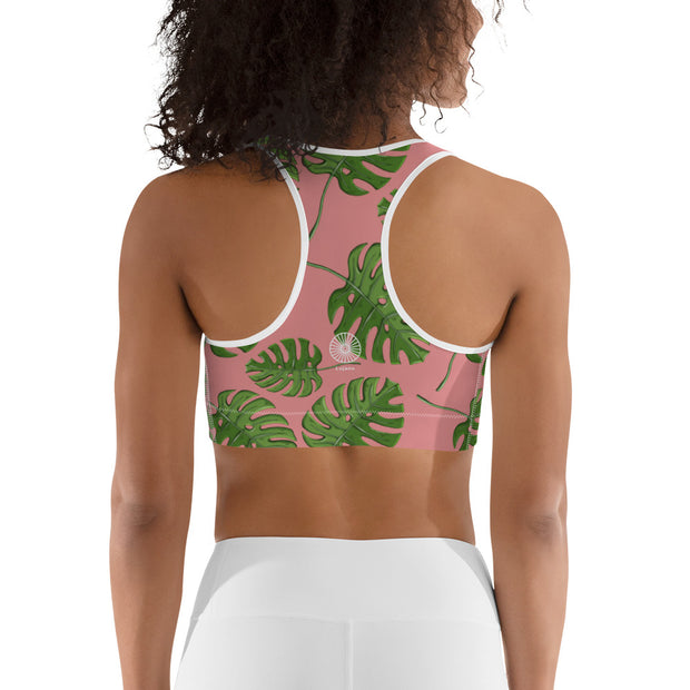 Pink Palms Hotel Sports Bra