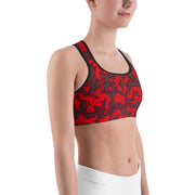 "Gypsy Heart" Unpadded Fitness Bra
