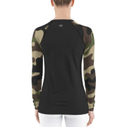 "Hide n' Seek" Land & Sea Fitness Top in Bark Brown