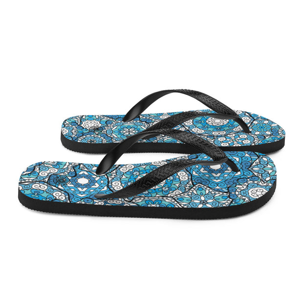 Pool Mosaic Flip-Flops