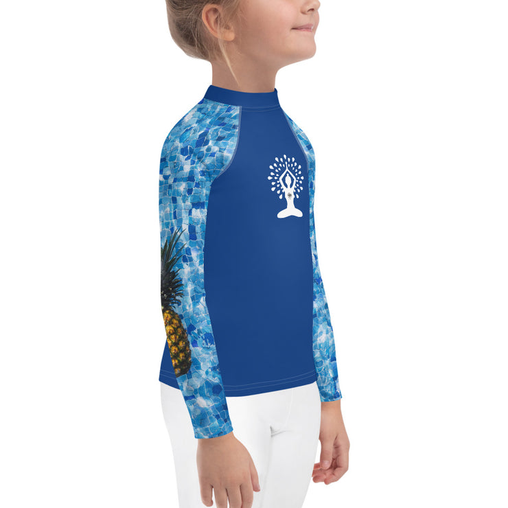 "Who Threw the Pineapple In the Pool?" Little Lady Fitness Rash Guard Top