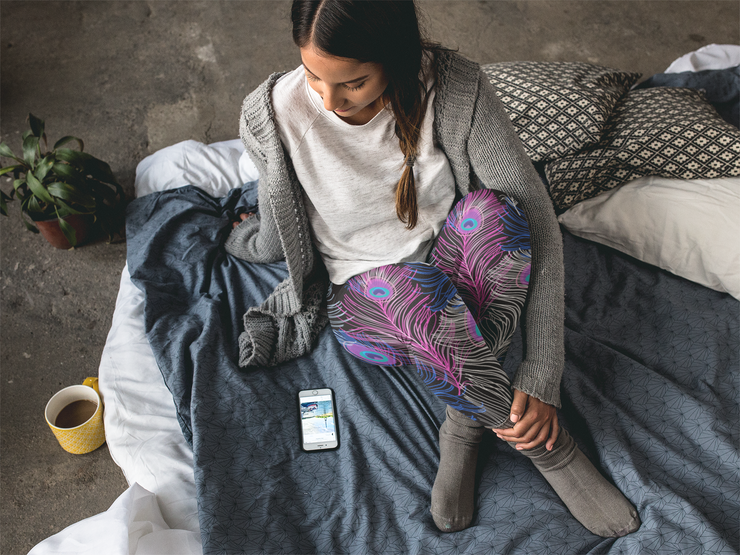 "Pretty As A Peacock" Yoga Leggings